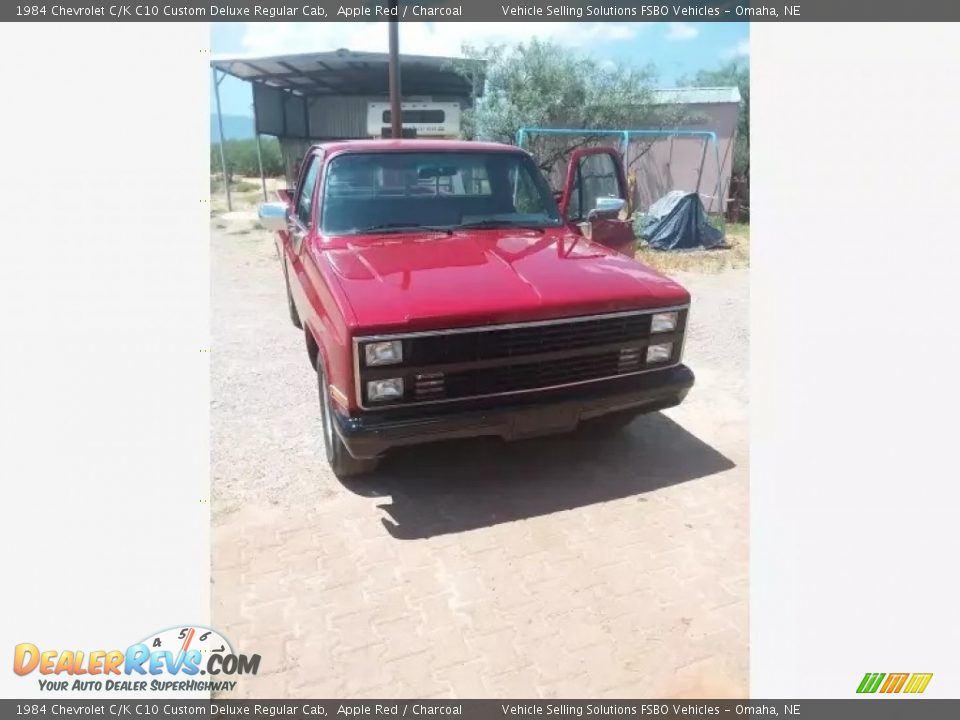 1984 Chevrolet C/K C10 Custom Deluxe Regular Cab Apple Red / Charcoal Photo #2