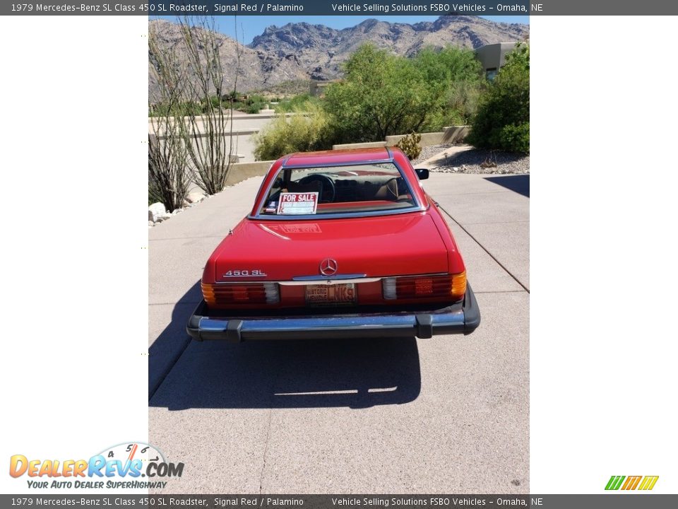 1979 Mercedes-Benz SL Class 450 SL Roadster Signal Red / Palamino Photo #2