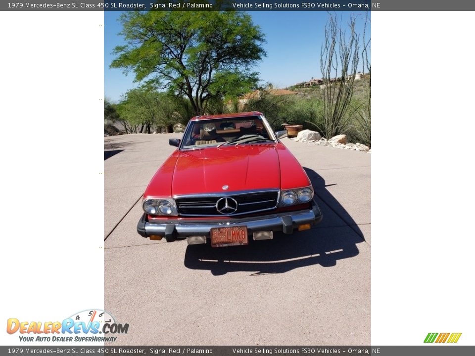 1979 Mercedes-Benz SL Class 450 SL Roadster Signal Red / Palamino Photo #3