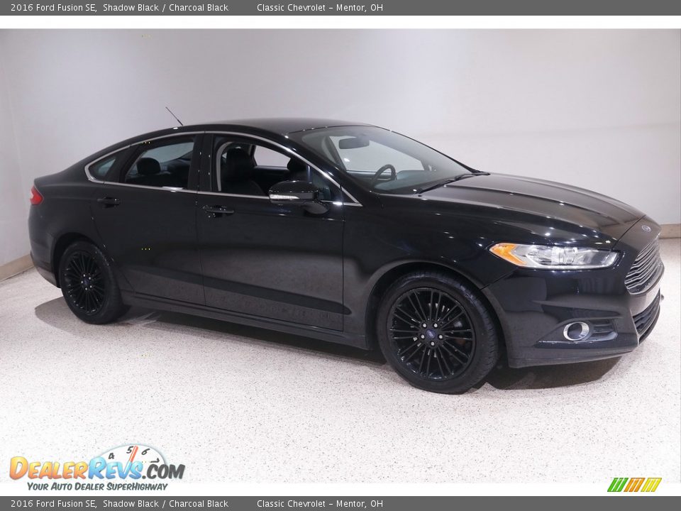 2016 Ford Fusion SE Shadow Black / Charcoal Black Photo #1