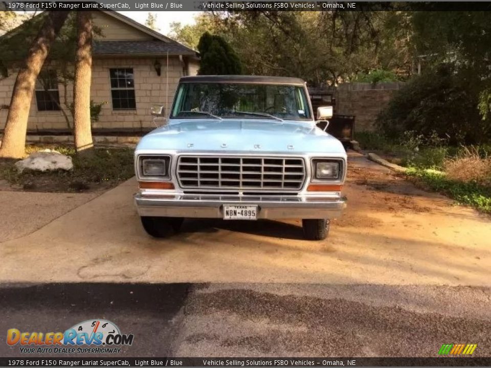 Light Blue 1978 Ford F150 Ranger Lariat SuperCab Photo #3