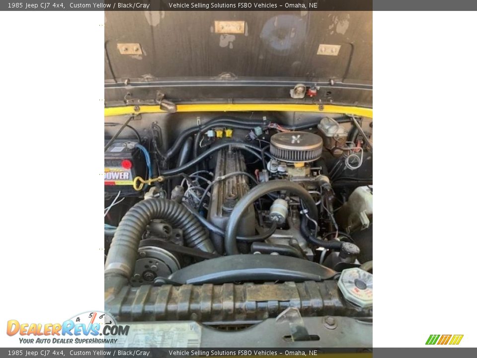 1985 Jeep CJ7 4x4 258 ci. OHV 12-Valve AMC Inline 6 Cylinder Engine Photo #11