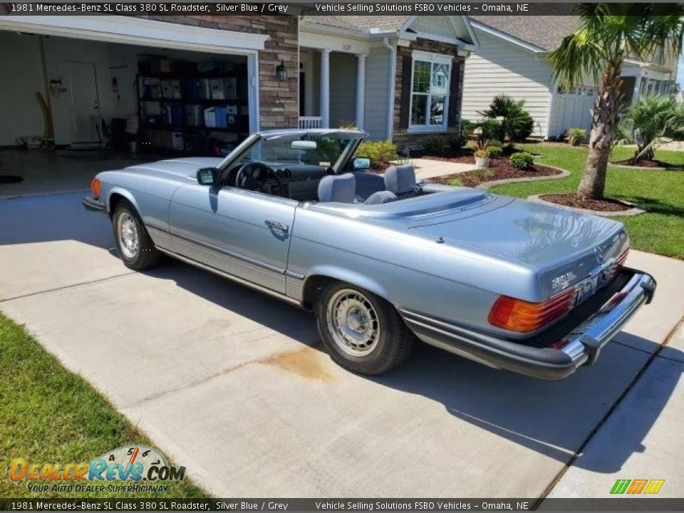 Silver Blue 1981 Mercedes-Benz SL Class 380 SL Roadster Photo #3