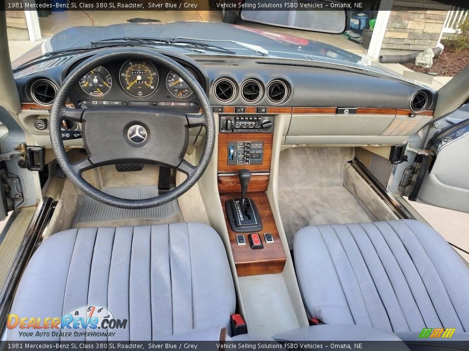 Grey Interior - 1981 Mercedes-Benz SL Class 380 SL Roadster Photo #7