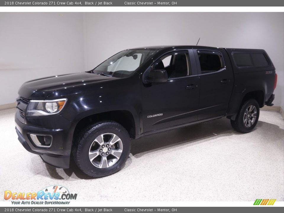 2018 Chevrolet Colorado Z71 Crew Cab 4x4 Black / Jet Black Photo #3