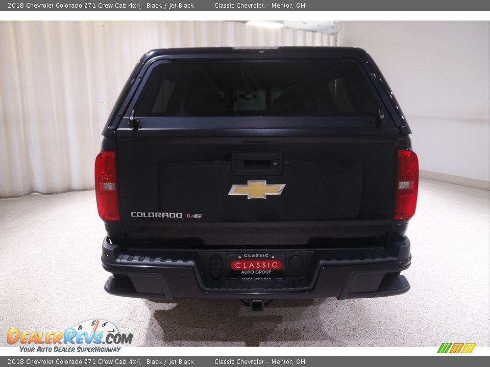 2018 Chevrolet Colorado Z71 Crew Cab 4x4 Black / Jet Black Photo #18