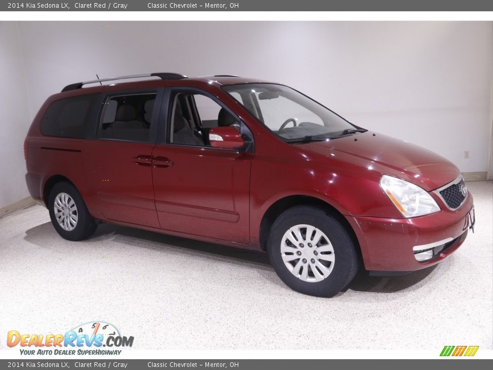 2014 Kia Sedona LX Claret Red / Gray Photo #1