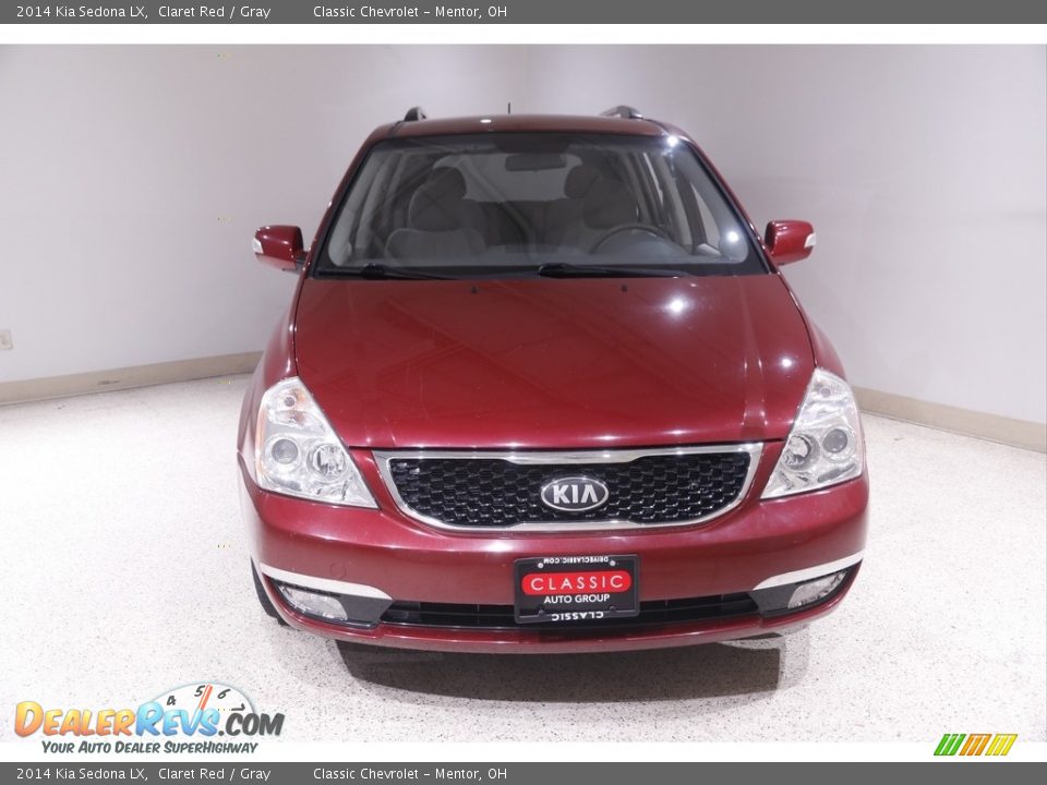 2014 Kia Sedona LX Claret Red / Gray Photo #2