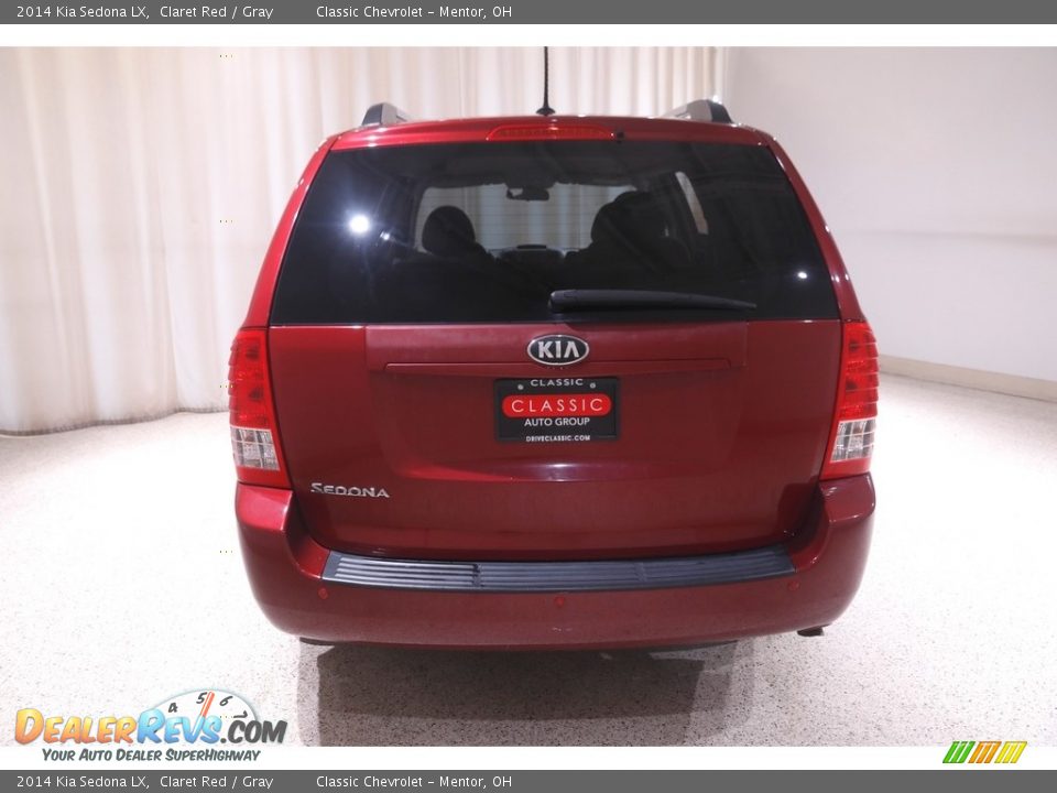 2014 Kia Sedona LX Claret Red / Gray Photo #18