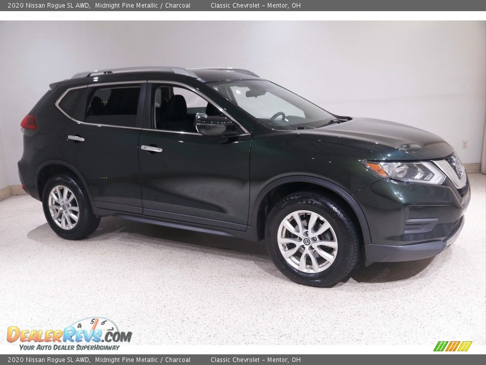 Midnight Pine Metallic 2020 Nissan Rogue SL AWD Photo #1