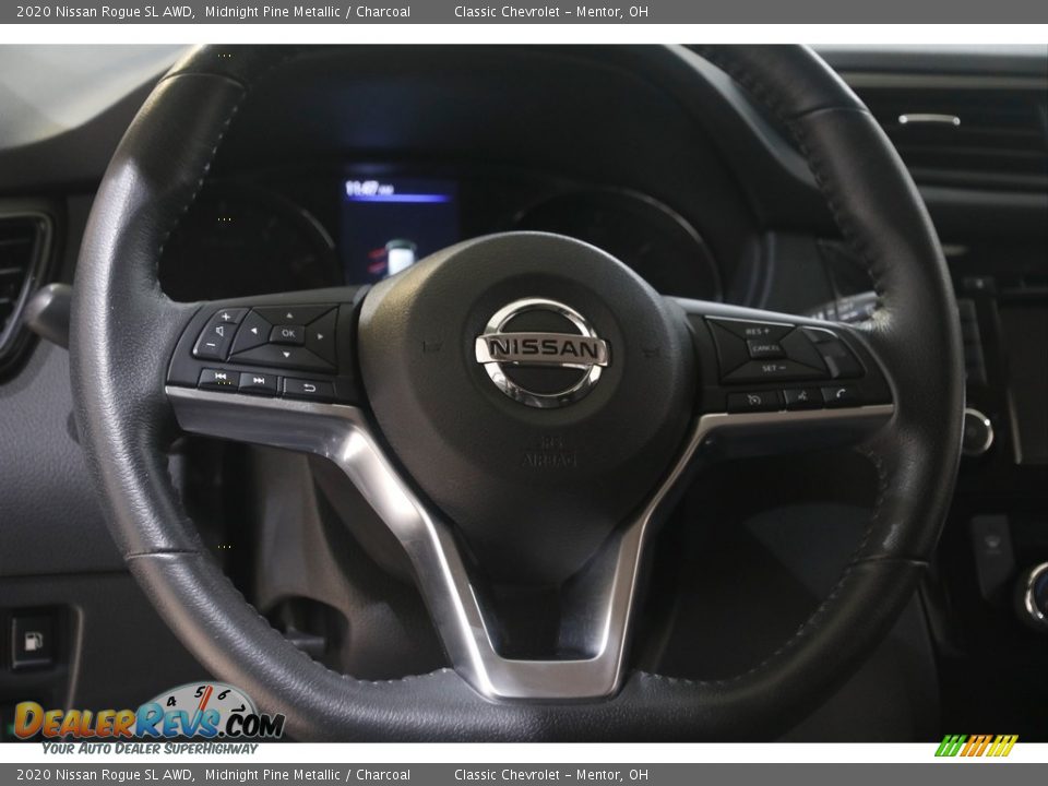 2020 Nissan Rogue SL AWD Steering Wheel Photo #7
