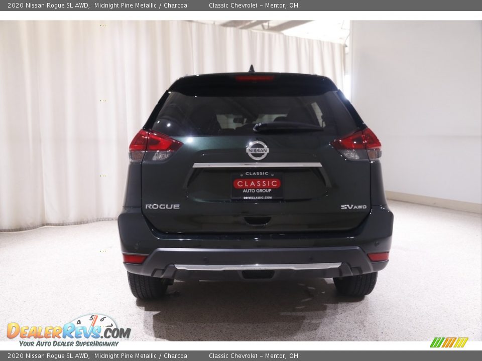 2020 Nissan Rogue SL AWD Midnight Pine Metallic / Charcoal Photo #19