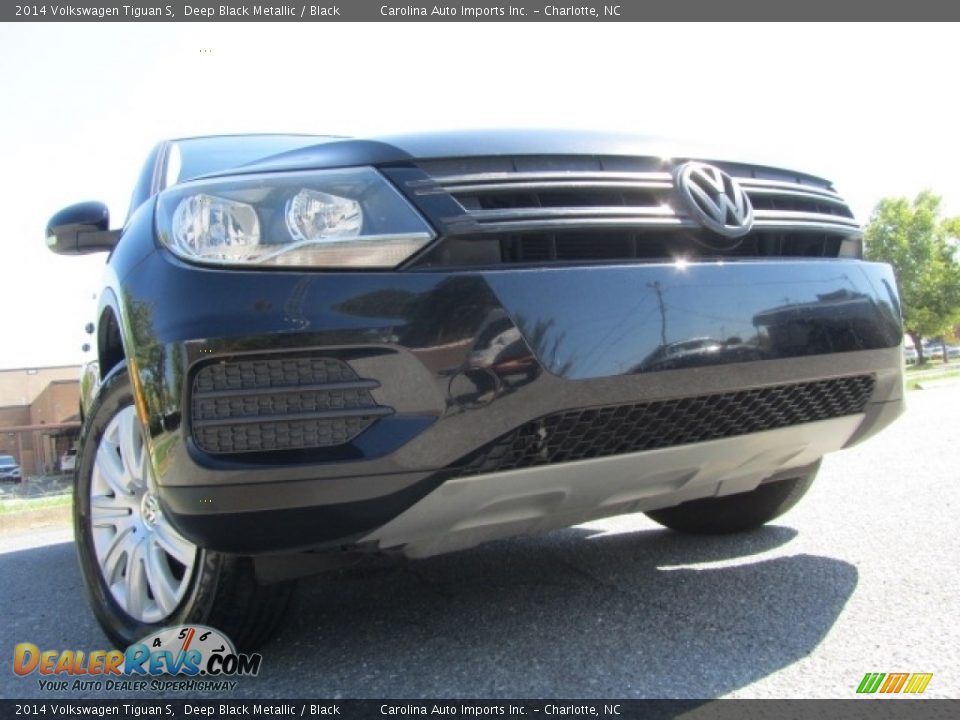 2014 Volkswagen Tiguan S Deep Black Metallic / Black Photo #2