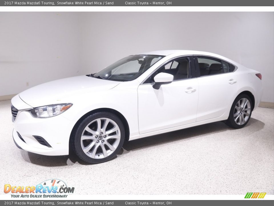 2017 Mazda Mazda6 Touring Snowflake White Pearl Mica / Sand Photo #3