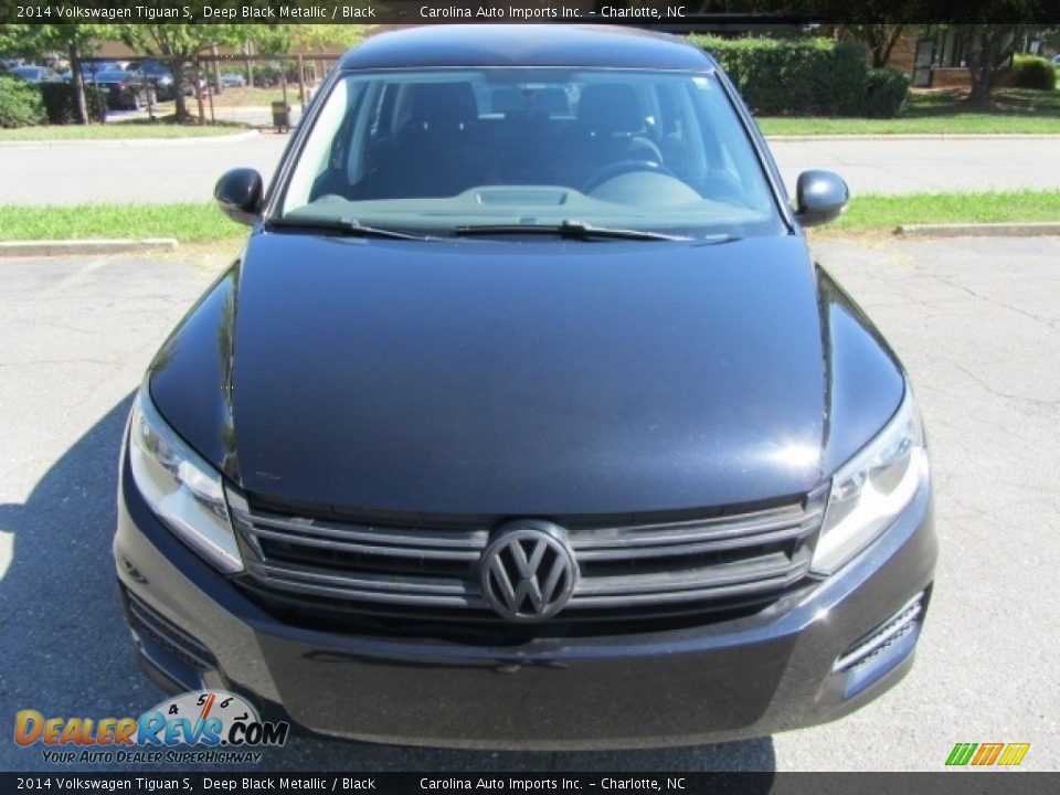 Deep Black Metallic 2014 Volkswagen Tiguan S Photo #4