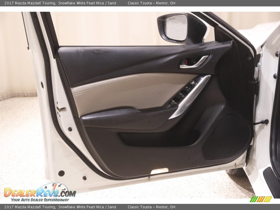 2017 Mazda Mazda6 Touring Snowflake White Pearl Mica / Sand Photo #4