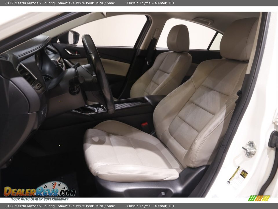 2017 Mazda Mazda6 Touring Snowflake White Pearl Mica / Sand Photo #5