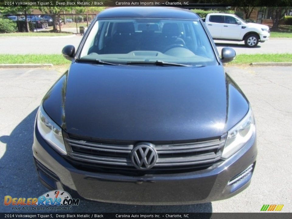 2014 Volkswagen Tiguan S Deep Black Metallic / Black Photo #6