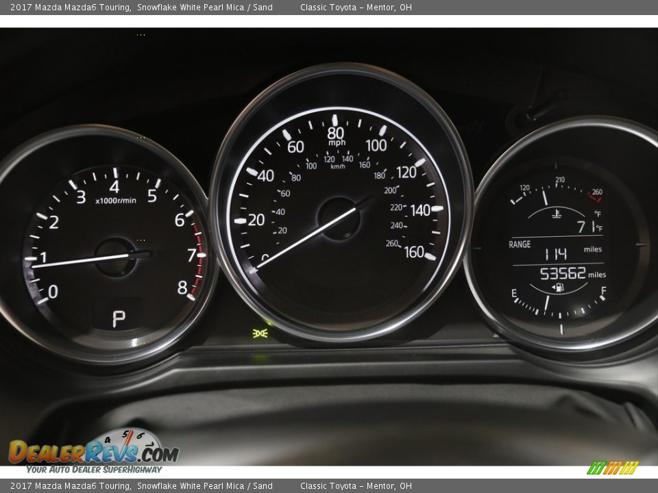 2017 Mazda Mazda6 Touring Snowflake White Pearl Mica / Sand Photo #8