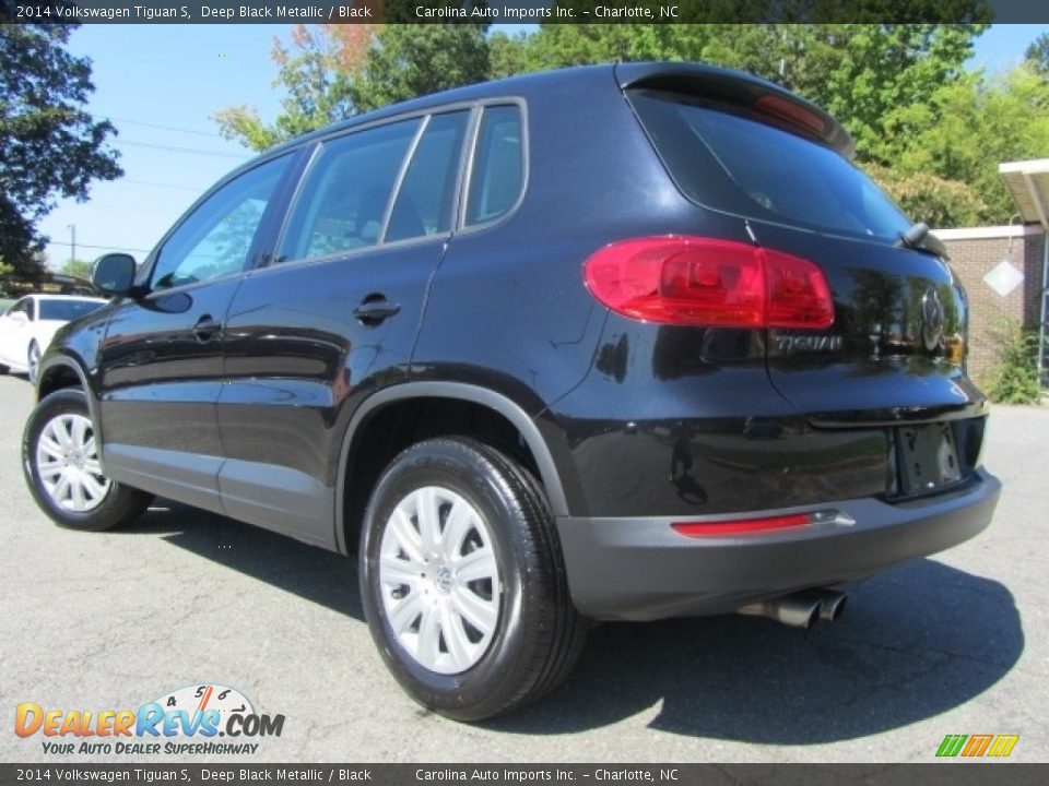 Deep Black Metallic 2014 Volkswagen Tiguan S Photo #9