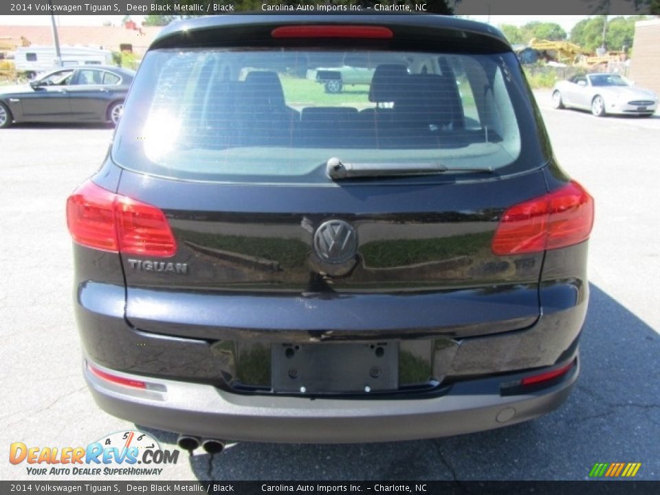 2014 Volkswagen Tiguan S Deep Black Metallic / Black Photo #10