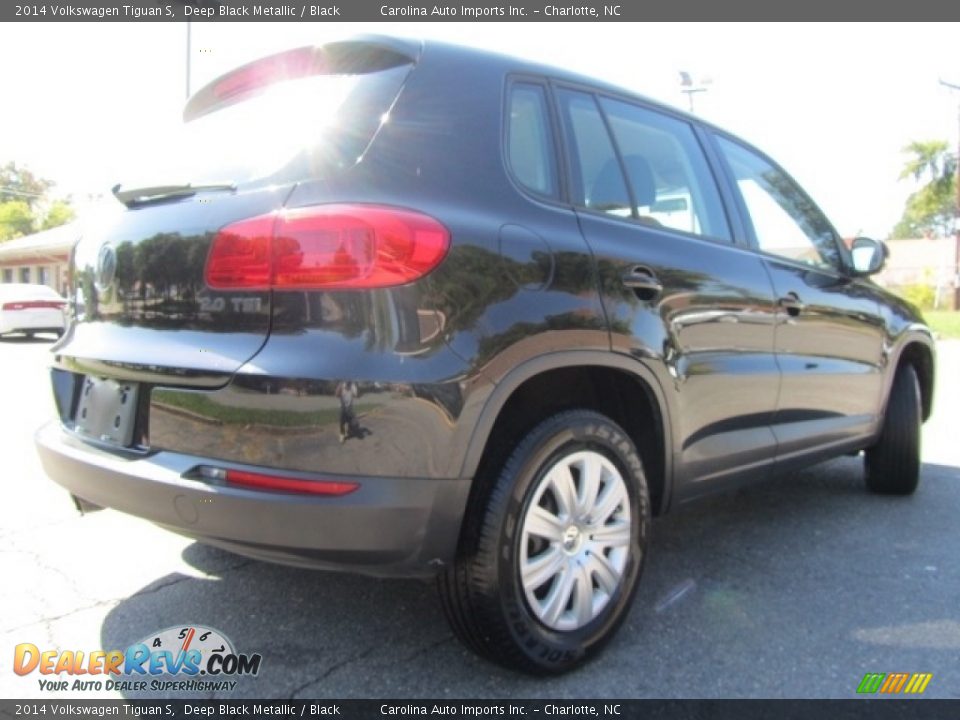 2014 Volkswagen Tiguan S Deep Black Metallic / Black Photo #11