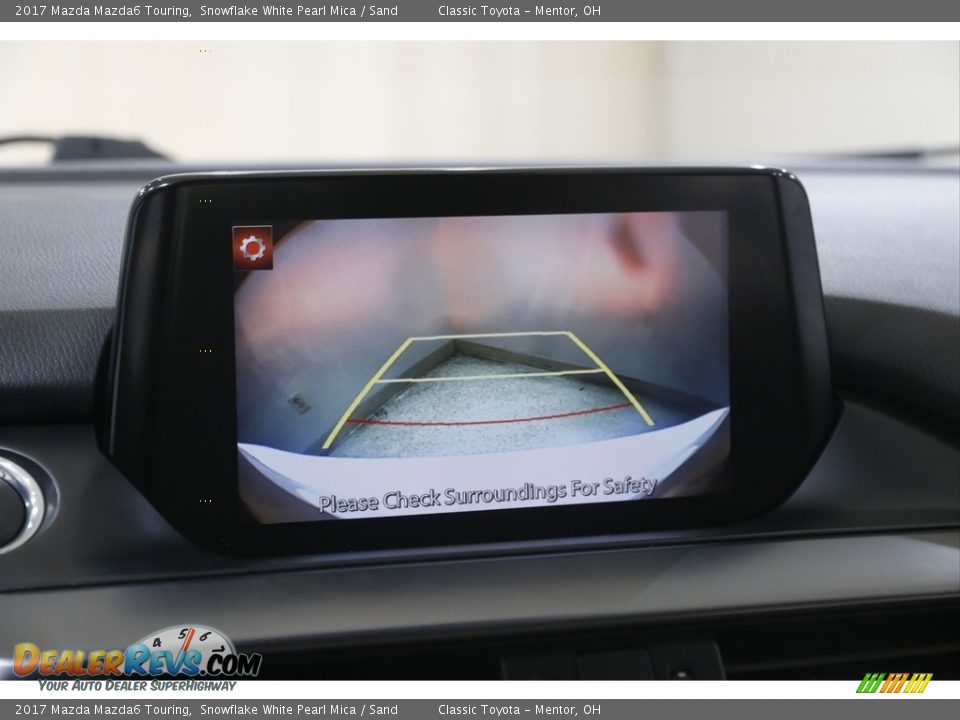 2017 Mazda Mazda6 Touring Snowflake White Pearl Mica / Sand Photo #12