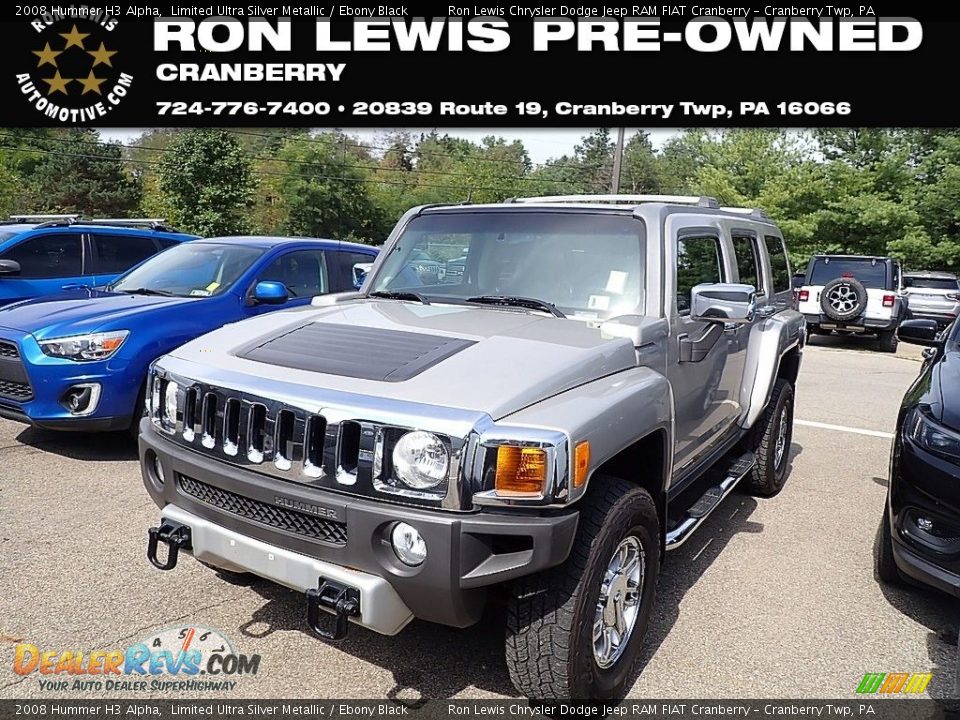 2008 Hummer H3 Alpha Limited Ultra Silver Metallic / Ebony Black Photo #1