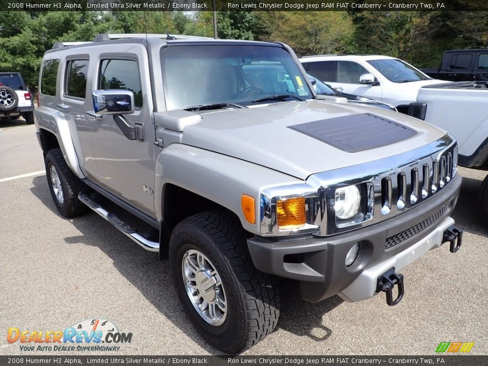 2008 Hummer H3 Alpha Limited Ultra Silver Metallic / Ebony Black Photo #3