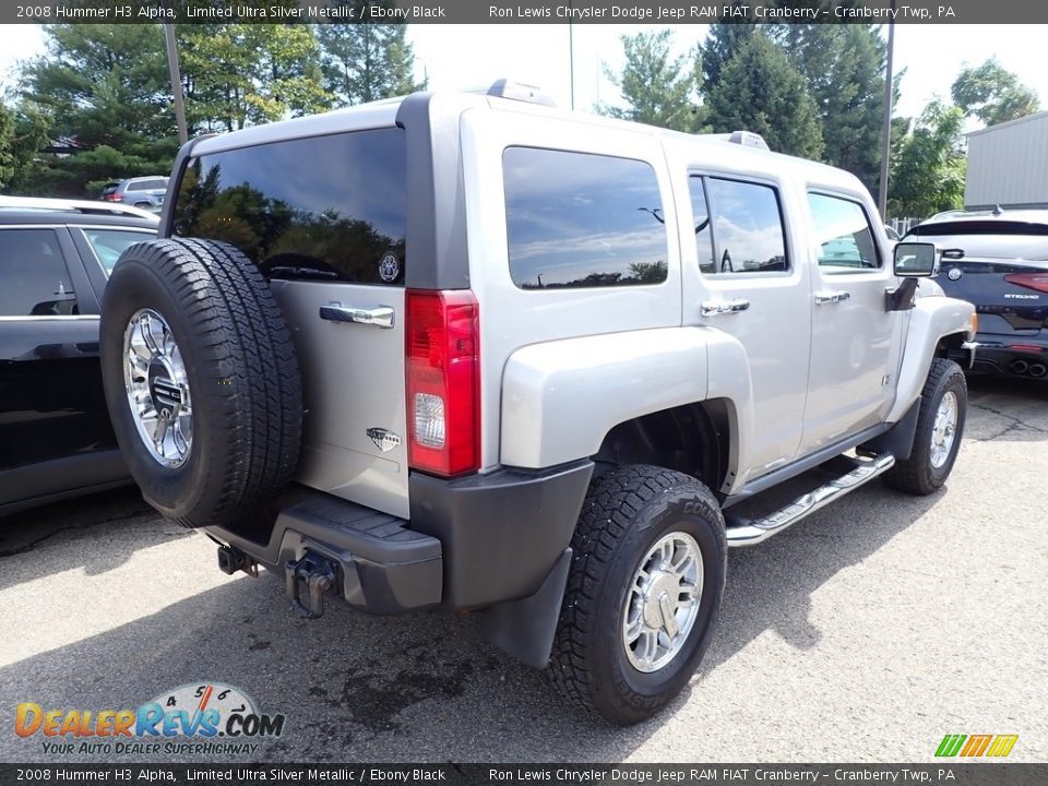 2008 Hummer H3 Alpha Limited Ultra Silver Metallic / Ebony Black Photo #4