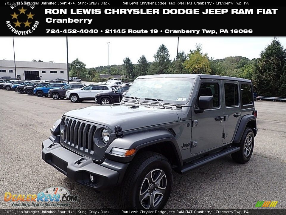 2023 Jeep Wrangler Unlimited Sport 4x4 Sting-Gray / Black Photo #1