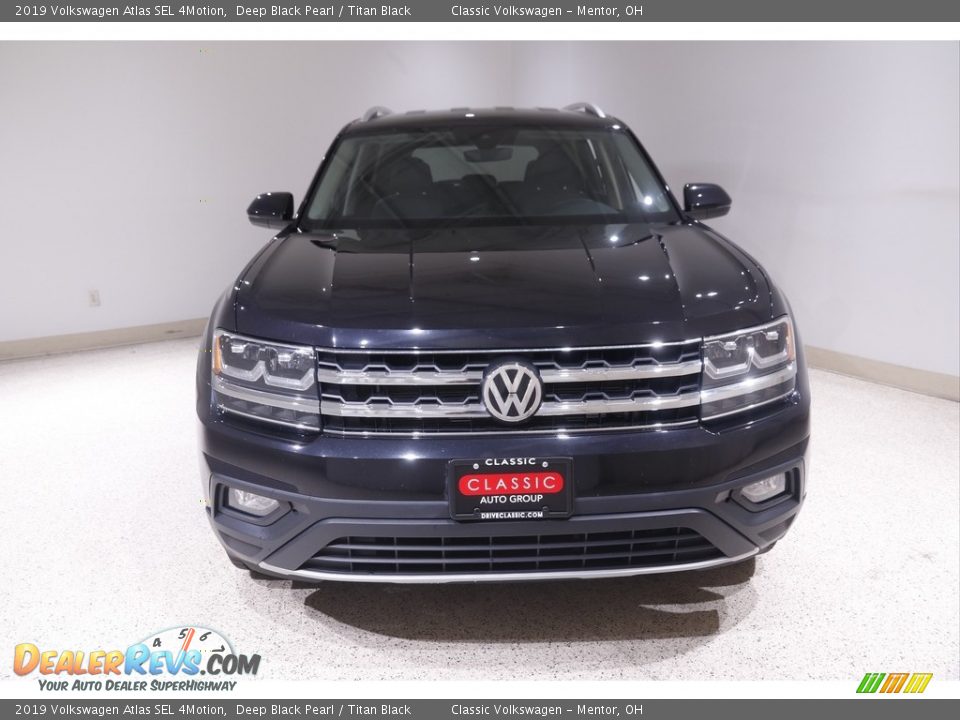 2019 Volkswagen Atlas SEL 4Motion Deep Black Pearl / Titan Black Photo #2