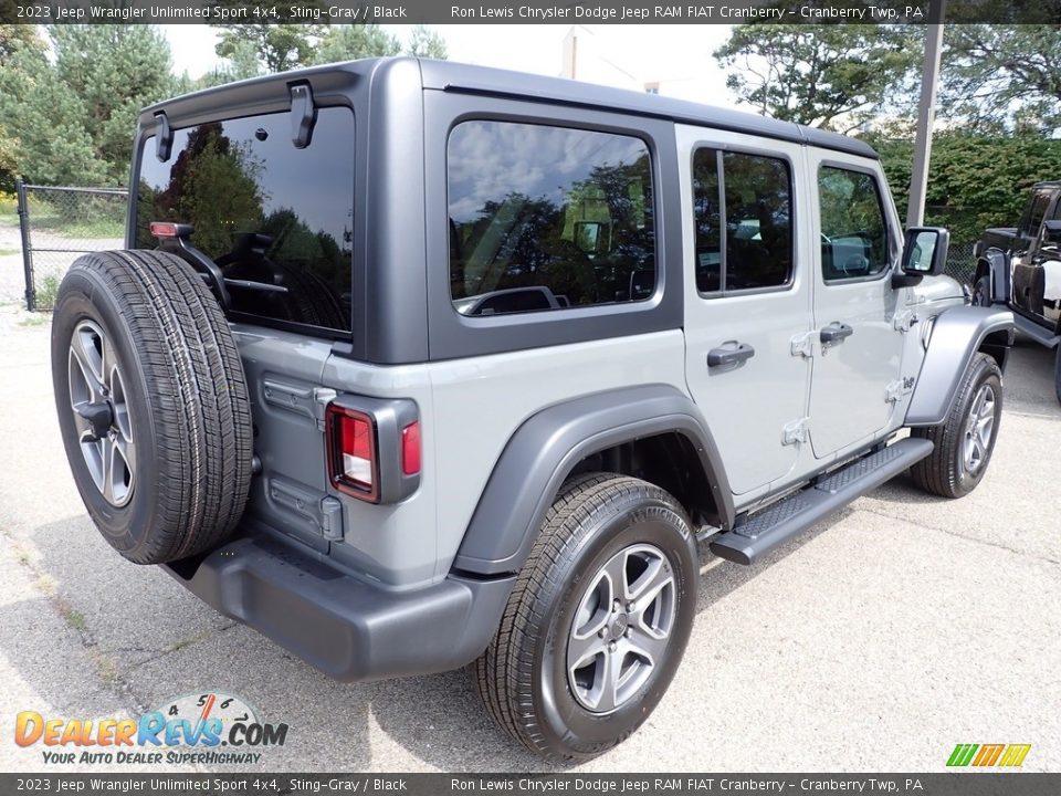 2023 Jeep Wrangler Unlimited Sport 4x4 Sting-Gray / Black Photo #5
