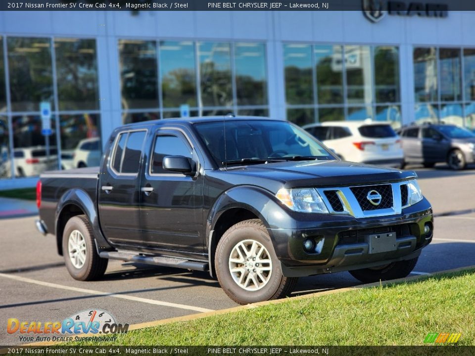 2017 Nissan Frontier SV Crew Cab 4x4 Magnetic Black / Steel Photo #4