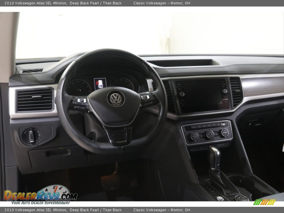 2019 Volkswagen Atlas SEL 4Motion Deep Black Pearl / Titan Black Photo #6