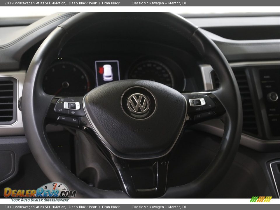 2019 Volkswagen Atlas SEL 4Motion Deep Black Pearl / Titan Black Photo #7