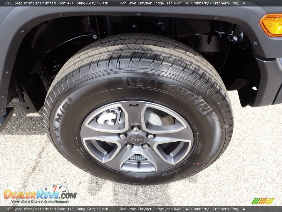 2023 Jeep Wrangler Unlimited Sport 4x4 Sting-Gray / Black Photo #9