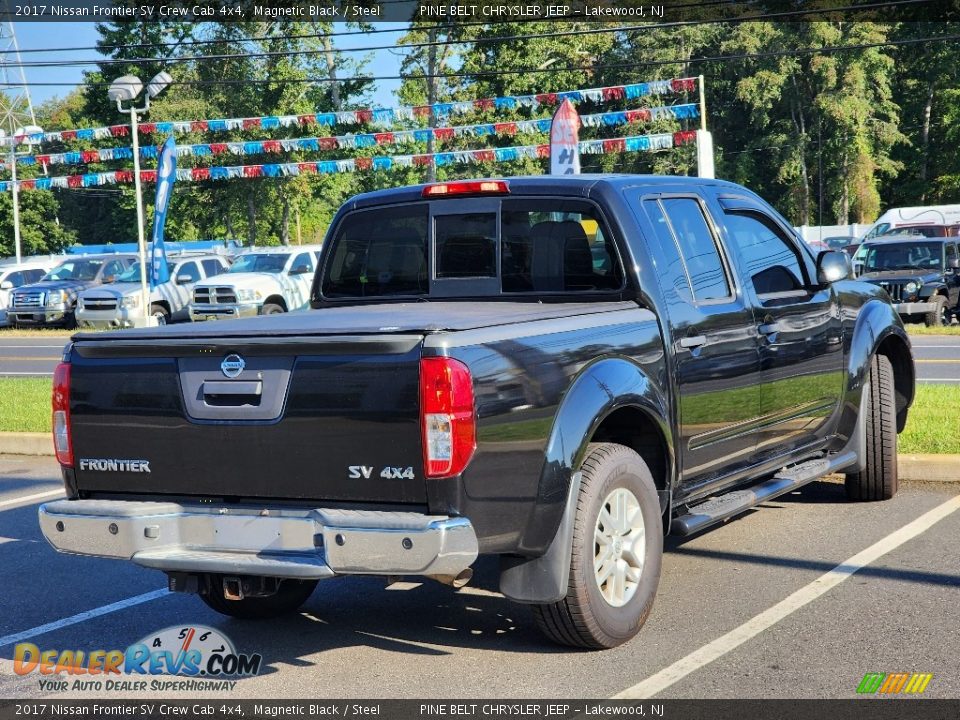 2017 Nissan Frontier SV Crew Cab 4x4 Magnetic Black / Steel Photo #9