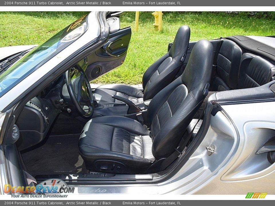 Black Interior - 2004 Porsche 911 Turbo Cabriolet Photo #34