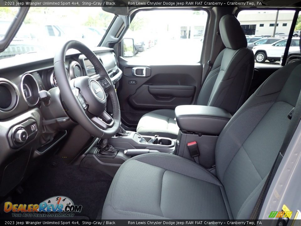 2023 Jeep Wrangler Unlimited Sport 4x4 Sting-Gray / Black Photo #14