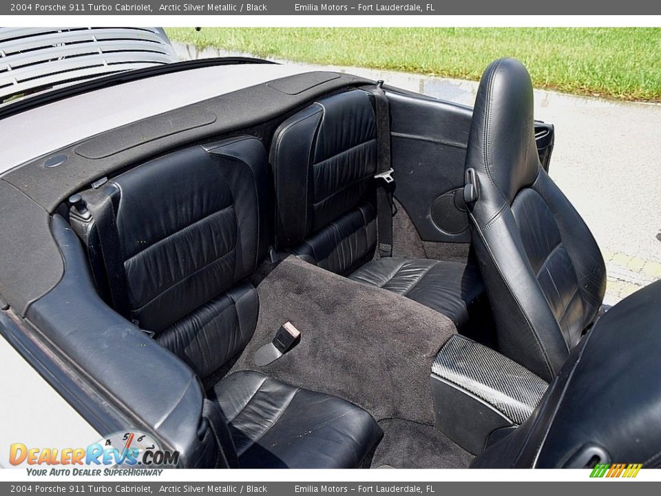 Rear Seat of 2004 Porsche 911 Turbo Cabriolet Photo #46