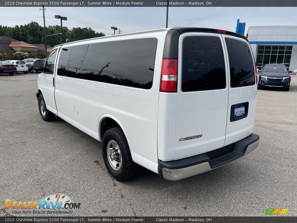 2019 Chevrolet Express 3500 Passenger LT Summit White / Medium Pewter Photo #2