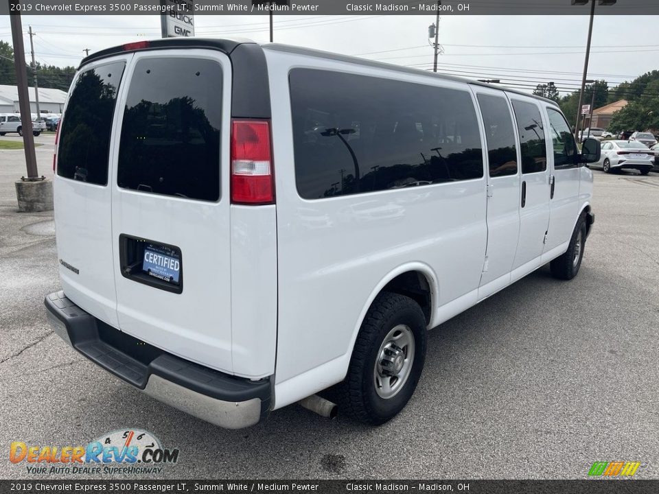 2019 Chevrolet Express 3500 Passenger LT Summit White / Medium Pewter Photo #3