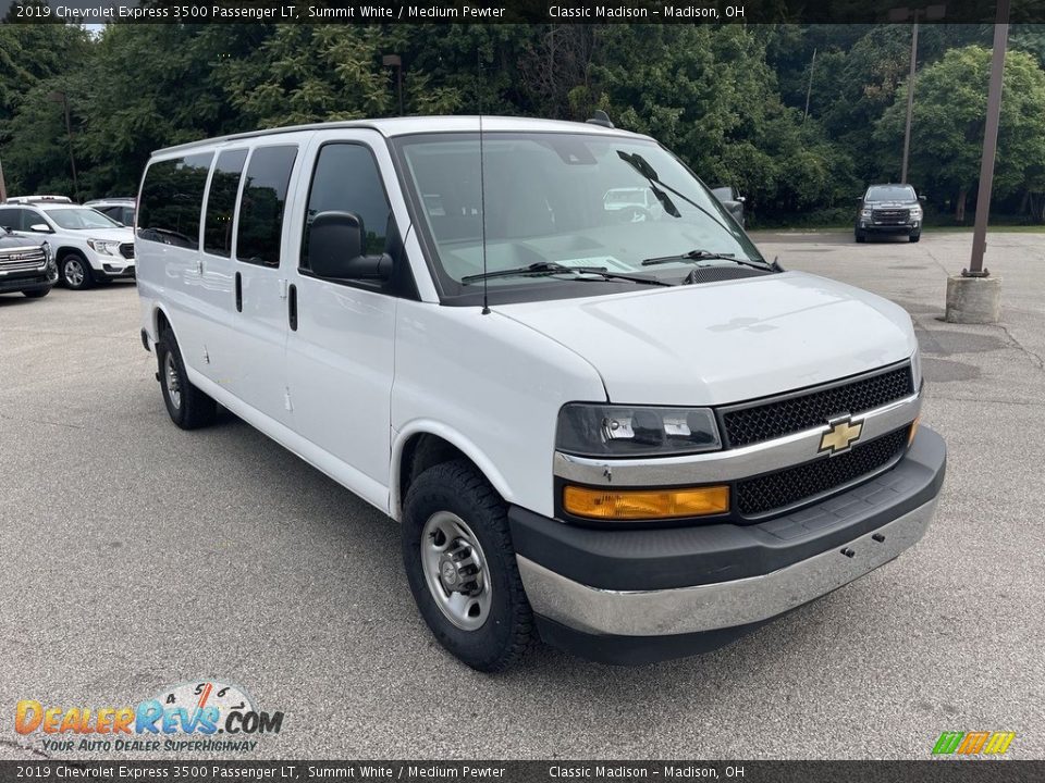 2019 Chevrolet Express 3500 Passenger LT Summit White / Medium Pewter Photo #4