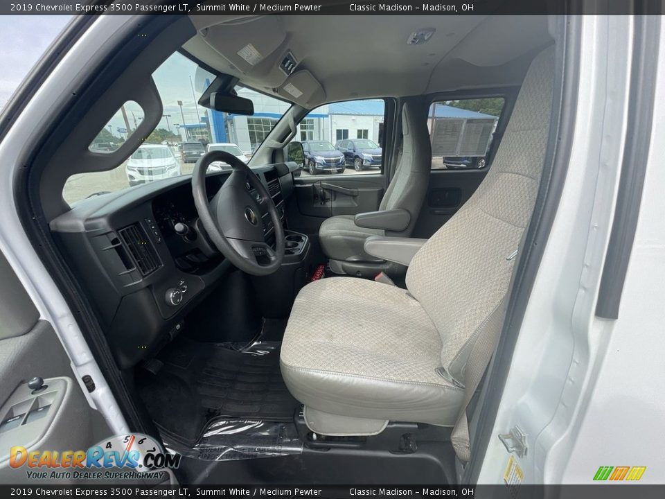 2019 Chevrolet Express 3500 Passenger LT Summit White / Medium Pewter Photo #6