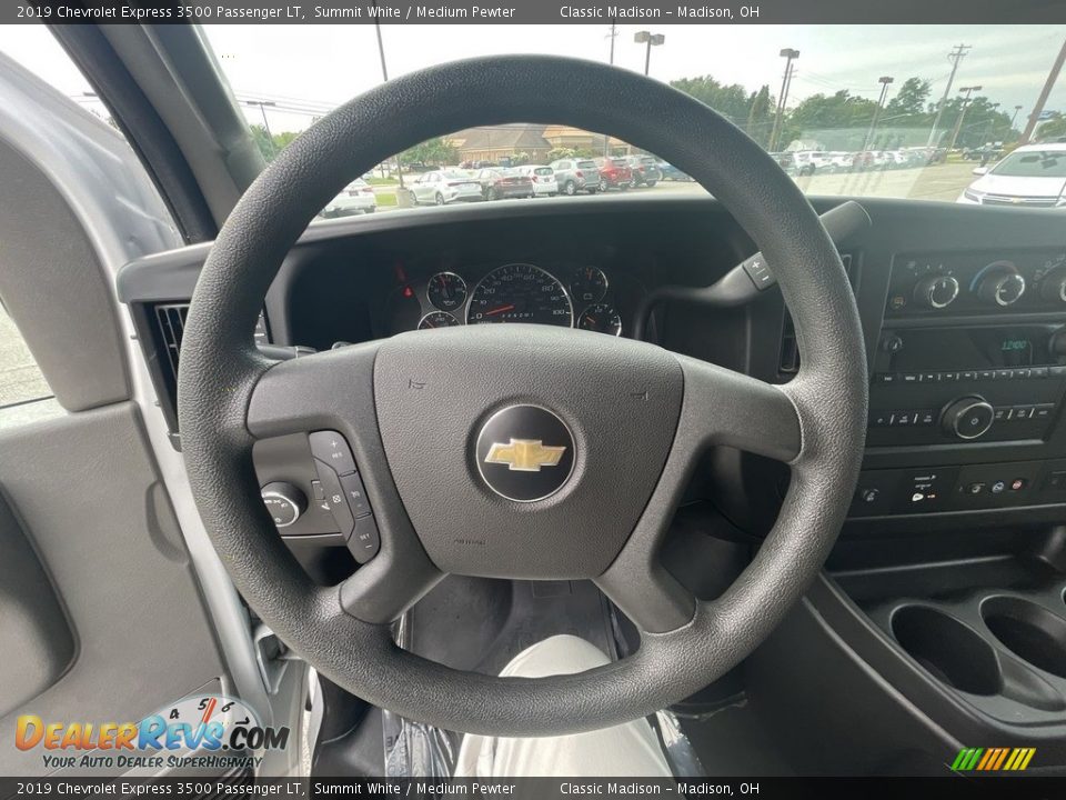 2019 Chevrolet Express 3500 Passenger LT Summit White / Medium Pewter Photo #8