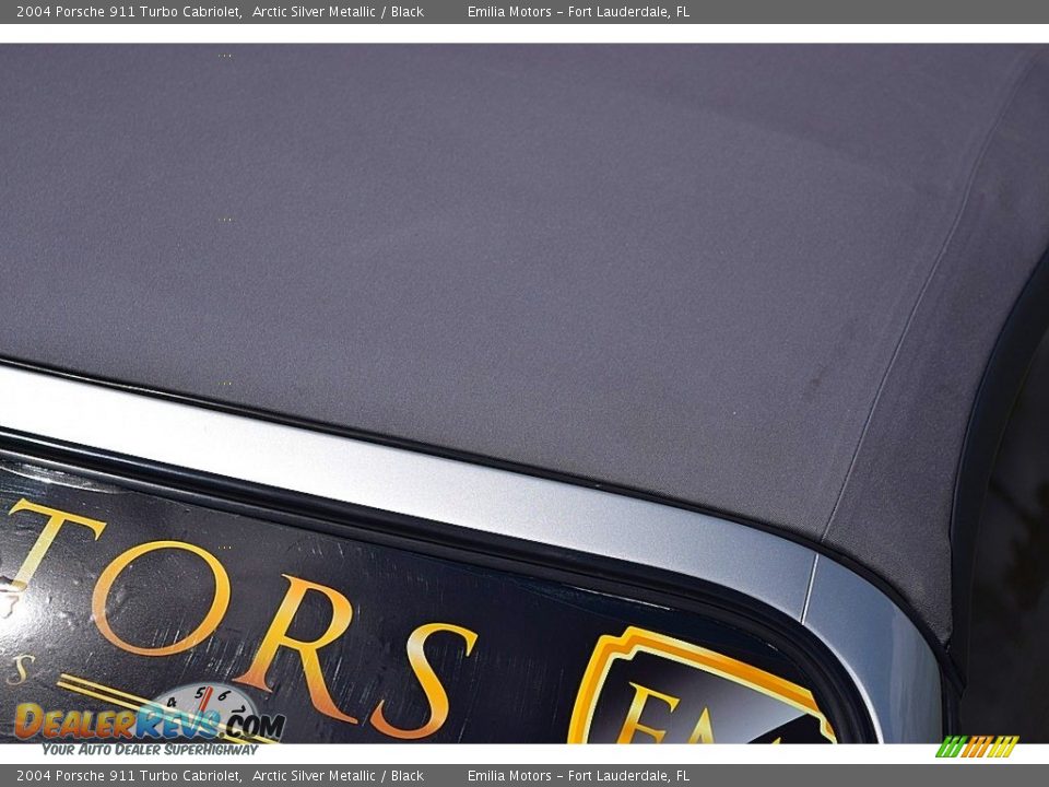 2004 Porsche 911 Turbo Cabriolet Arctic Silver Metallic / Black Photo #69