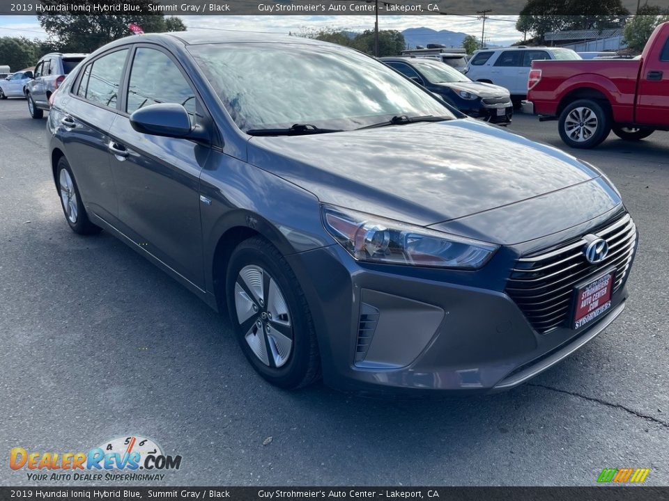 2019 Hyundai Ioniq Hybrid Blue Summit Gray / Black Photo #1