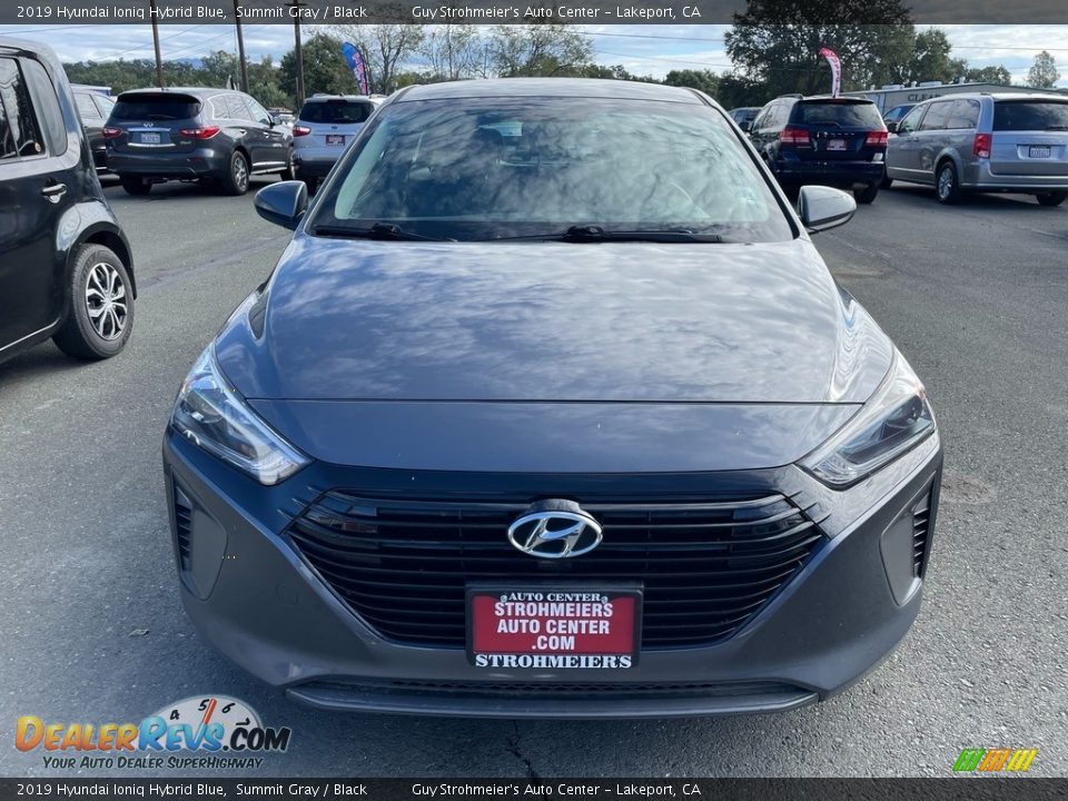 2019 Hyundai Ioniq Hybrid Blue Summit Gray / Black Photo #2