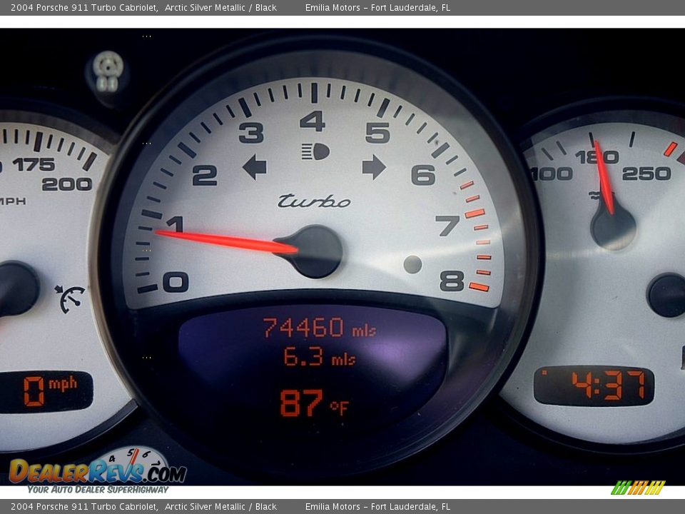 2004 Porsche 911 Turbo Cabriolet Gauges Photo #72